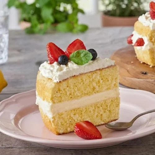 White Chocolate and Strawberry Cake