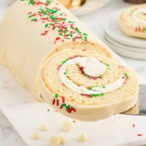 Christmas Vanilla Roll Cake