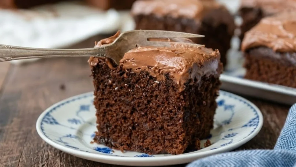 Oatmeal Cake With Chocolate