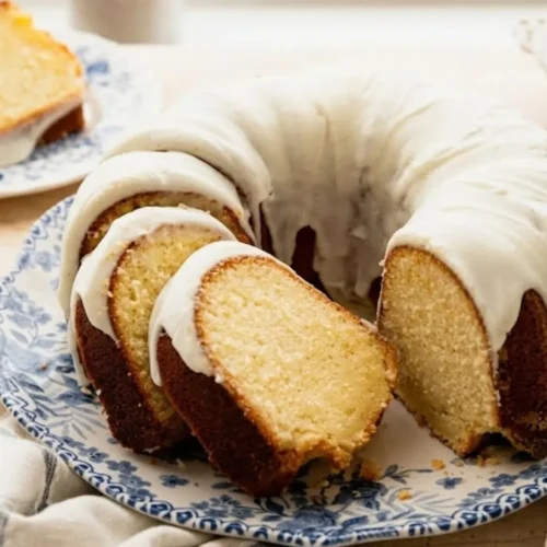 Vanilla Glazed Pound Cake