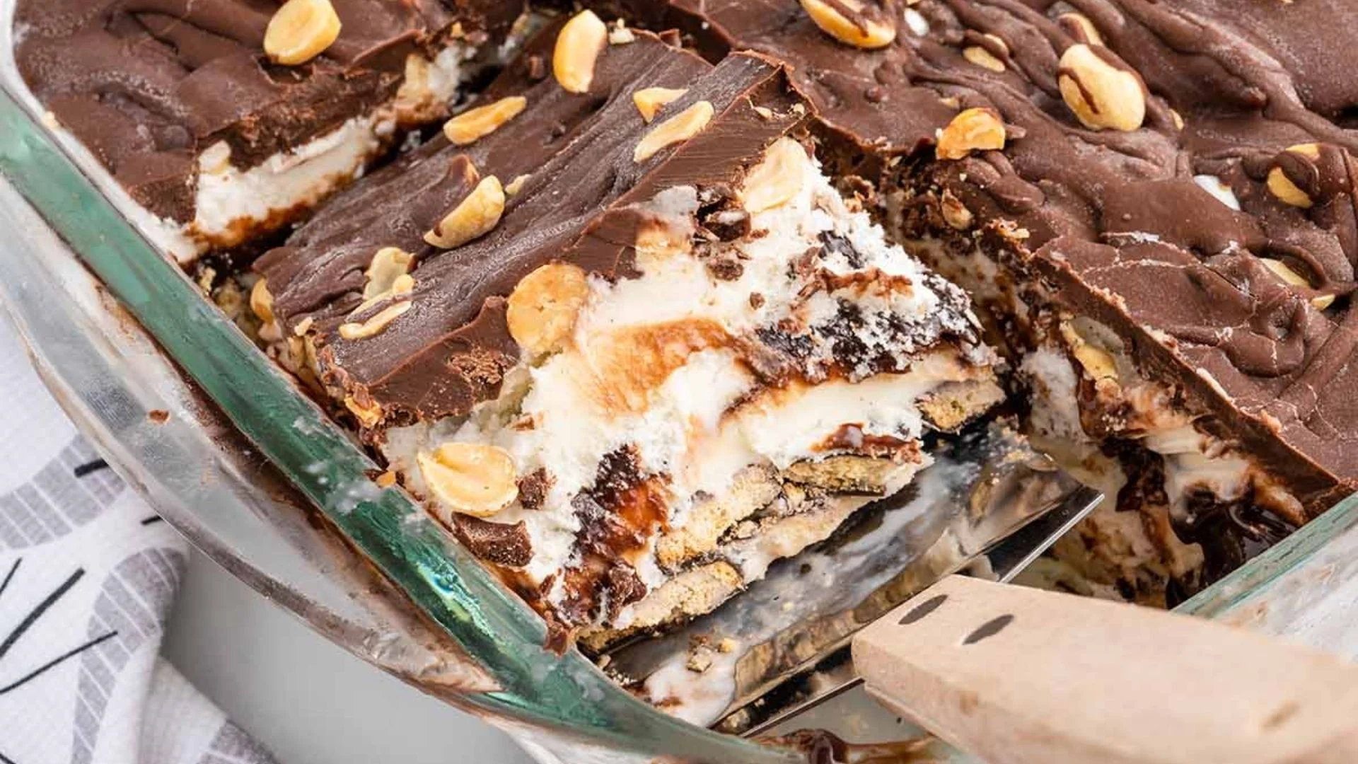 Buster Bar Ice Cream Cake