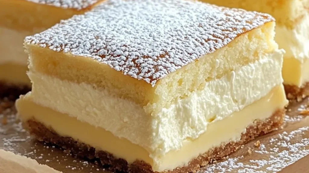 Vanilla Custard Cream Squares