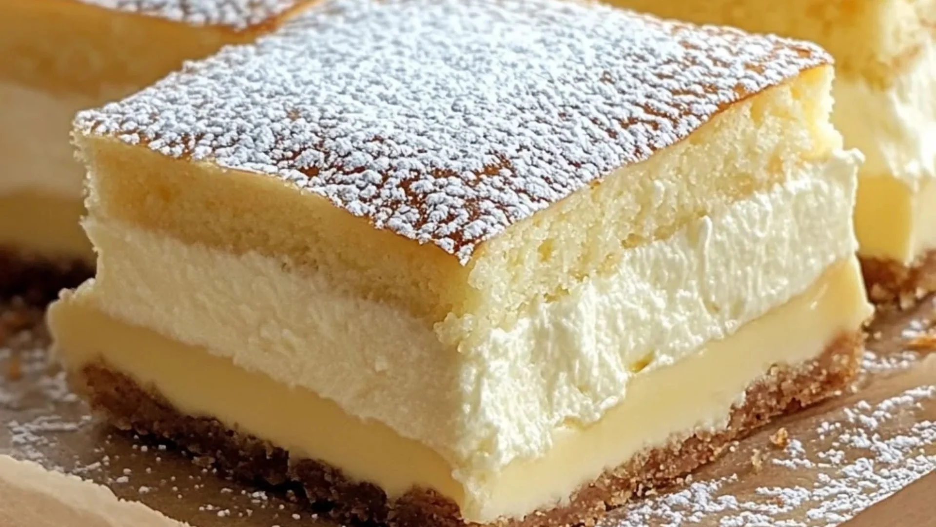 Vanilla Custard Cream Squares