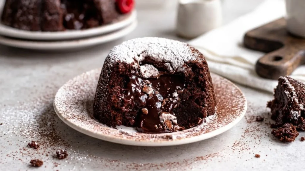 Vegan Molten Chocolate Cake