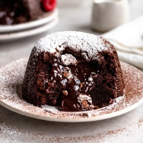 Vegan Molten Chocolate Cake