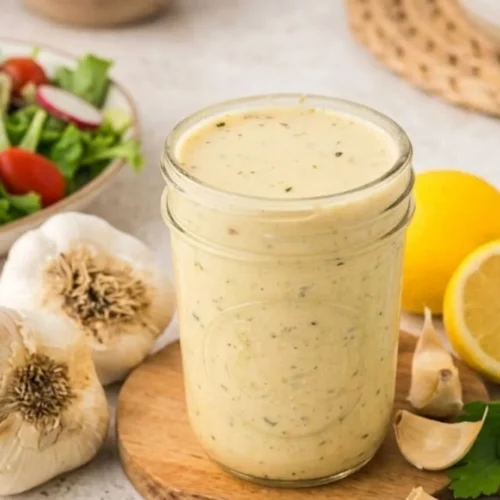 Creamy Garlic Salad Dressing Recipe